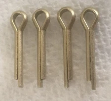 Split Cotter Pin 1/2” x 1/16” Solid Brass 2-Prongs Gold Tone 4 Pcs