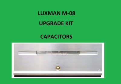Amp LUXMAN M-08 Repair KIT capacitor restoration service recap fix rebuild
