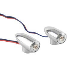 Paul Yaffe LightningBullet - Marker LIghts - Amber/White - Chrome | LB-F-DRL-C