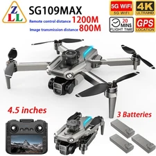 ZLL SG109MAX Drone GPS WIFI FPV 4K HD Dual Camera Obstacle Avoidance 3 Battery