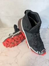 Salomon Cross Hike Mid GTX 2 Boot 417359 Black Red Hiking Trail Shoe Size 10.5