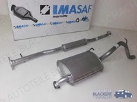 Imasaf Auspuffset für Subaru Justy III AWD 1.3+1.5 4X4 2003-| Mitteltopf+Endtopf