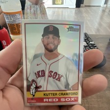Topps Heritage 2025 Kutter Crawford High Number SP Chrome Mirror #419 Boston 