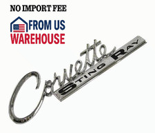 63-65 Corvette C2 Rear Deck Emblem Em04 1963-1965 Chevy Trim Badge
