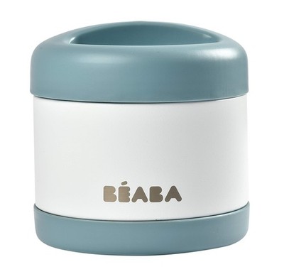 Beaba Stainless Steel Insulated Food Jar 16 oz, Kids Thermos, Lunch Container