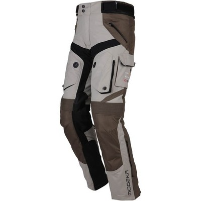 Mens Motorcycle Trousers K5XL - Modeka Panamericana II 2 Waterproof - Sand Khaki