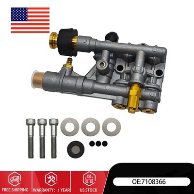 #ad NEW For 510020 and 520006 Pressure Washer Pump Manifold Replacement Kit 7108366 $69.59