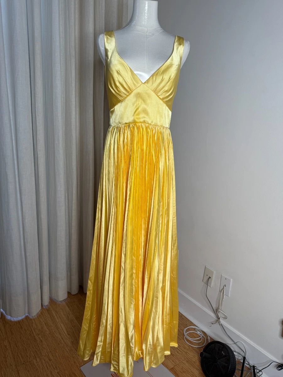 Satin Yellow Regular Bridesmaid Dresses for sale | eBay