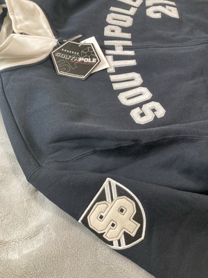 Vintage Y2k Southpole Sweater Set Men XL Zip Up Big Shield Black