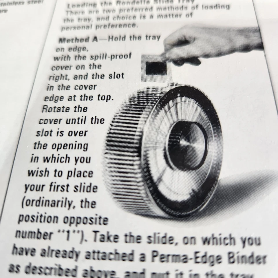 Honeywell Rondelle Slide Tray 100 Slides Catalog No. 668 Made In USA  - Image 3 of 4