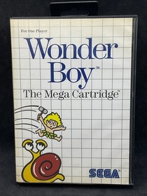 Wonder Boy (Sega Master System, 1986 SMS) Complete In Box - Tested