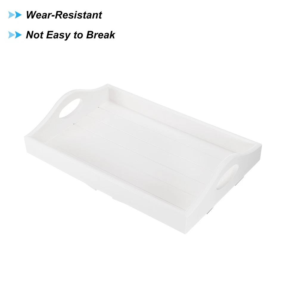 2Pack 30x20x17cm Frühstückstisch Tablett Bett Tabletten mit Klappbare Beine Weiß - Bild 3 von 4