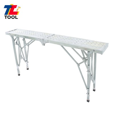 1.8m Aluminum Alloy Portable Folding Adjustable Scaffolding Work Platform