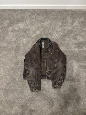 Vintage Carhartt Detroit Jacket J97 DKB Dark Brown Men's Medium
