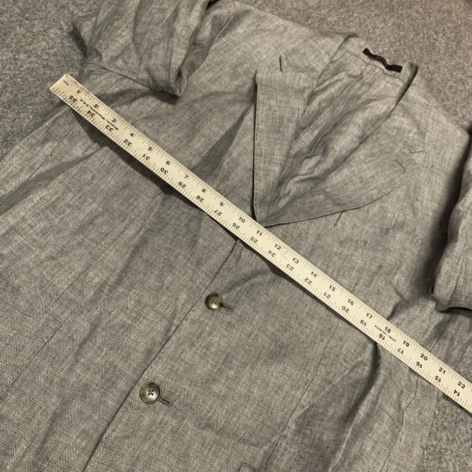 Abrigo Blazer Deportivo Todd Snyder Italiano Espiga Lino 46R Chaqueta Foto 3 de 4