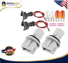 Side Marker Light Bulb Socket with Wire Harness Fit for Ford F250 F350 F450 F550