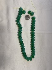 Glass Multifaceted Sea Green Beads for Jewelry Making
