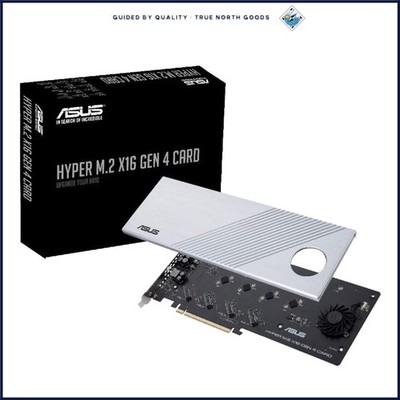 4 Slot NVMe M.2 Expansion Card with PCIe 4.0 for High-Speed Data Transfer