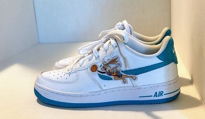 Nike Air Force 1 Low Hare Space Jam GS Lola Bugs DM3353-100 Sz 5.5Y / 7 Women s
