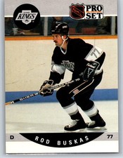 1990-91 NHL Pro Set Rod Buskas Rookie Los Angeles Kings RC #456