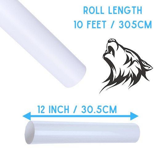 White Permanent Vinyl Roll 12"x18ft – Cricut Silhouette Craft Decal - Picture 9 of 9