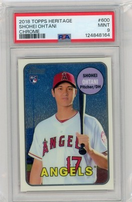 2018 Topps Heritage Chrome Rookie #THC-600 Shohei Ohtani No 825 of