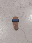 Vintage ALLAN BARBIE Doll Blue Cork Sandal Allen Shoe Barbie Ken Pal 1960s Left