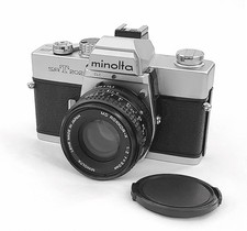 Beautiful Refurbished Minolta SRT-202 Camera with a 50mm f2 Lens, EX++