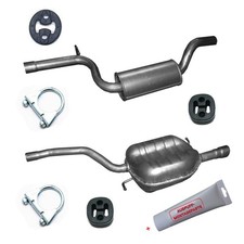 Komplett Auspuff 2-teilig für VW Passat B6 1.6 Kombi Limousine + Zubehör