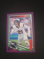 2025 Panini Score Riley Moss #251 Purple Parallel Denver Broncos CB