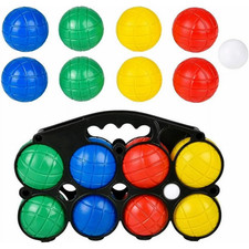 Funstuff 4 Player Bocce Ball Set with Carry Case - Outdoor Party Beach Game