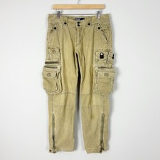 Vintage Polo Ralph Lauren Corduroy Cargo Pants Utility Size 34 x 30 Men's