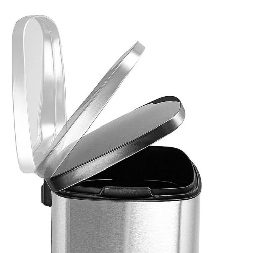 New - Nine Stars 13-Gallon Step-on Stainless Steel Tr ash Can. Free ship