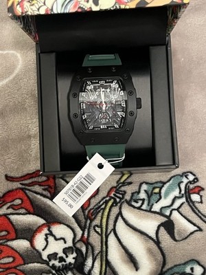 Ed Hardy Men's Watch W/ Adjustable Green Band (New with Tag) | eBay