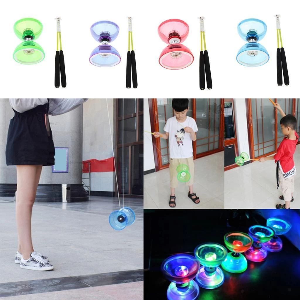 Diabolo Double Aile TPU – Le Jouet Acrobatique Qui Tourne, Qui Brille Et Qui Défie La Gravité !