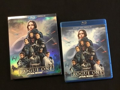 Rogue One: A Star Wars Story (Blu-ray+DVD, 2016) w/Slipcover  Felicity Jones