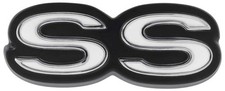 1970-72 Chevy Nova Ss Rear Panel Emblem With Hardware Gm Licensed