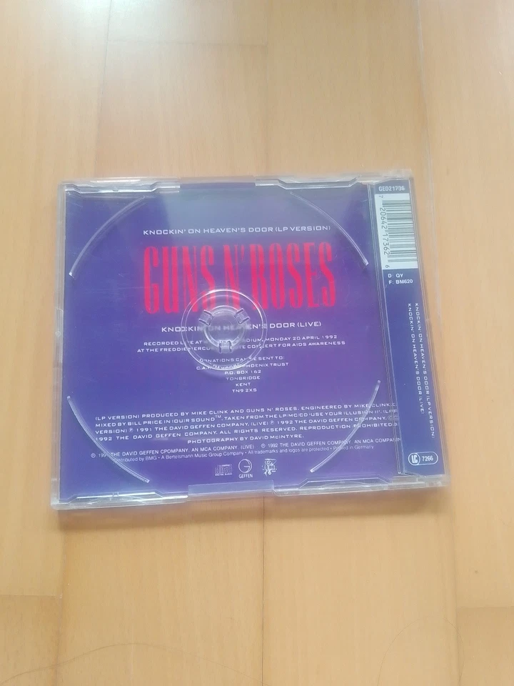 CD Guns'n'Roses Knockin' on heaven's door-Freddie Mercury Tribute-1992 Vintage - Bild 2 von 3