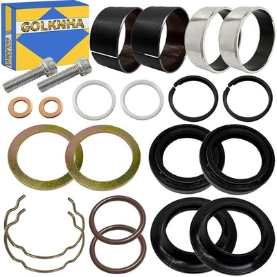 #ad 39mm Front Fork Bushing Dust Oil Seals Rebuild Kit Fits Dyna Sportster 883 $25.60