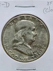 1953-D Franklin Half Dollar Raw XF (Details)