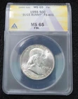 1955 Franklin Half Dollar * ANACS Graded MS65 FBL * Bugs Bunny * FS-401