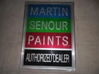 Vintage Martin Senour Paint Dealer Sign NAPA (1950s 60s ? )