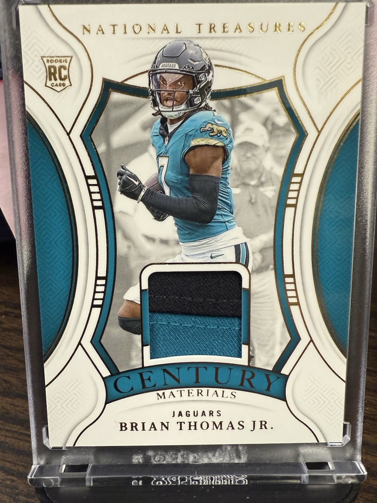 BRIAN THOMAS JR. 2024 NATIONAL TREASURES CENTURY PATCH GOLD RC /49 💥🐆💥