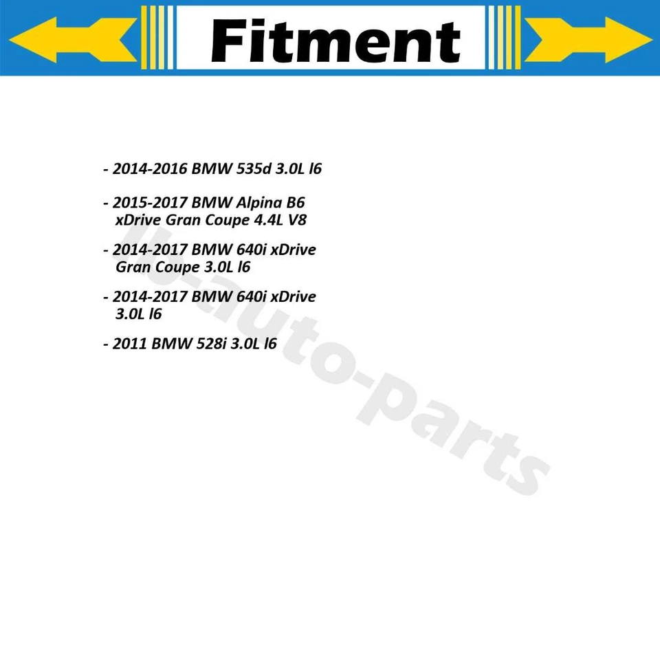 4X Manguera de línea de freno delantero trasero Sunsong para BMW 528i 2011 2012 2013 2014 2015 Foto 3 de 4
