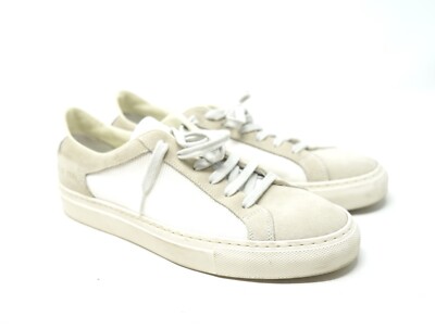 Woman by Common Projects Retro Sneakers Summer Edition 6059 Shoe White Gray 38 8
