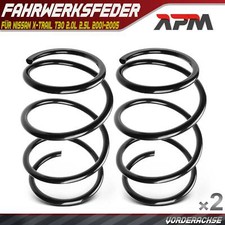 2x Federn Fahrwerksfeder Vorderachse für Nissan X-Trail T30 2.0L 2.5L 2001-2005