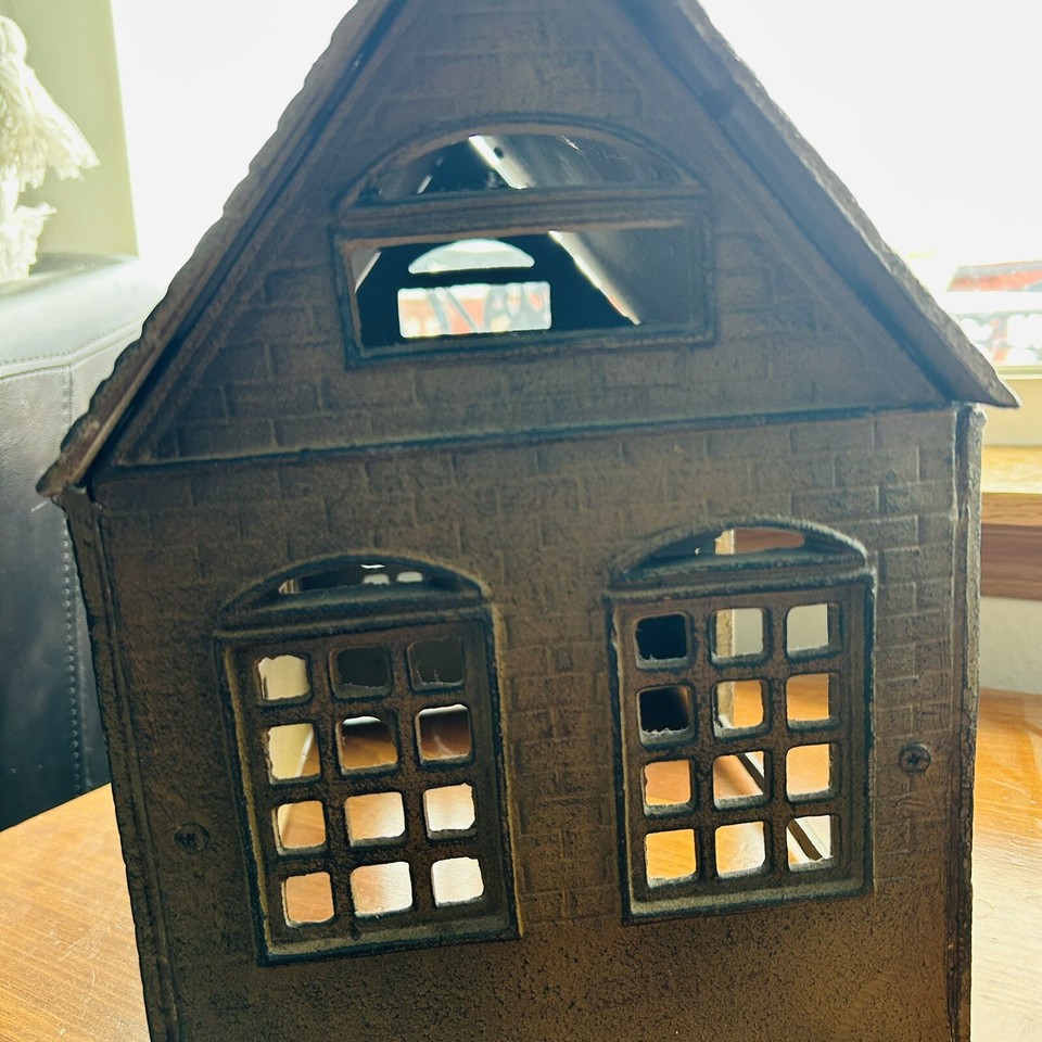 Three Hands Corp Vtg Cast Iron Stock Farm Barn 5 Animals Horse Pig Cow