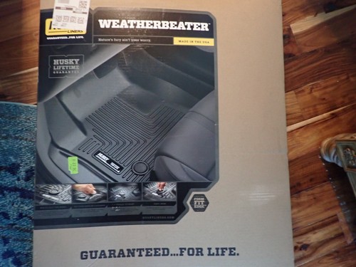 New! Fits 15-24 Ford F150 Super Crew Cab Husky Liners WeatherBeater Floor Mats - Picture 2 of 3