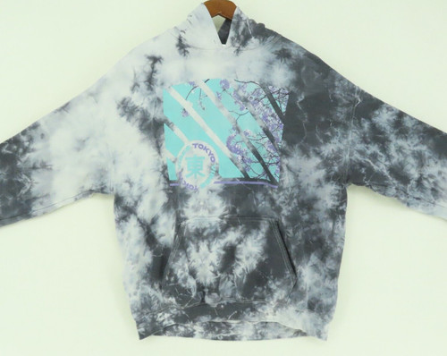 Popular Poison Men's Tokyo Vibe Japan Hoodie Sweatshirt XL Multicolor Tie Dye