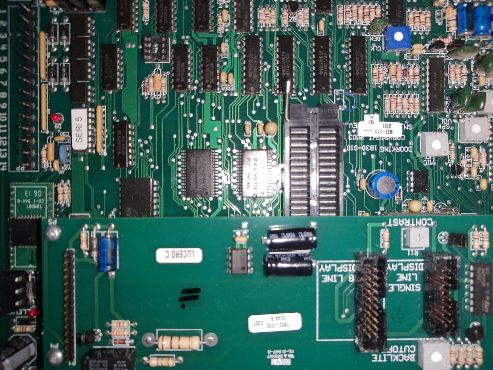 DKS DoorKing 1837-010 Control Board and 1892-010 board without LCD Display Onmiddellijke levering NIEUW